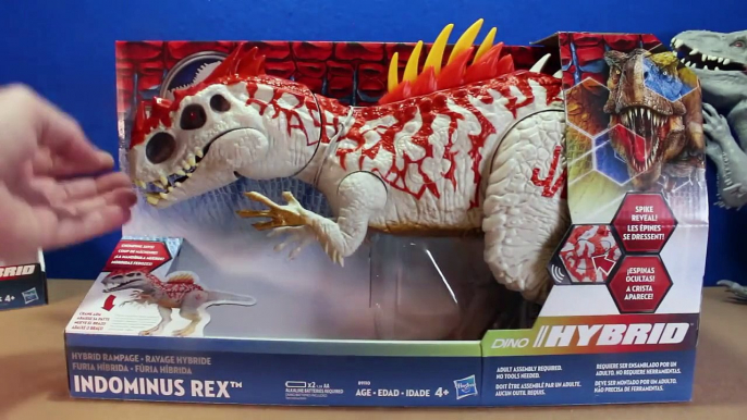 Jurassic World INDOMINUS REX Toy Dinosaurs Hybrid Rampage & Armor I-REX Dinosaur Toys Review-D8bmp