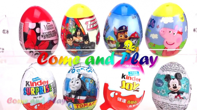 Super Surprise Eggs Kinder Surprise Kinder Joy Disney Mickey Mouse Peppa Pig Paw Patrol For Kids-FoDc-Hf