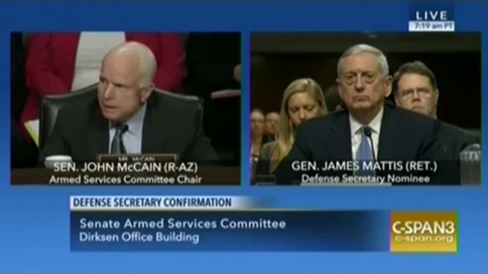 Defense Secretary Nominee General James Mattis Testifies at Confirma