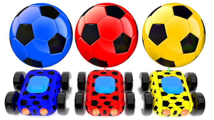 Learn Colors With Soccer Car Balls for Children -Colors Balloons Balls Wooden Toys Collection