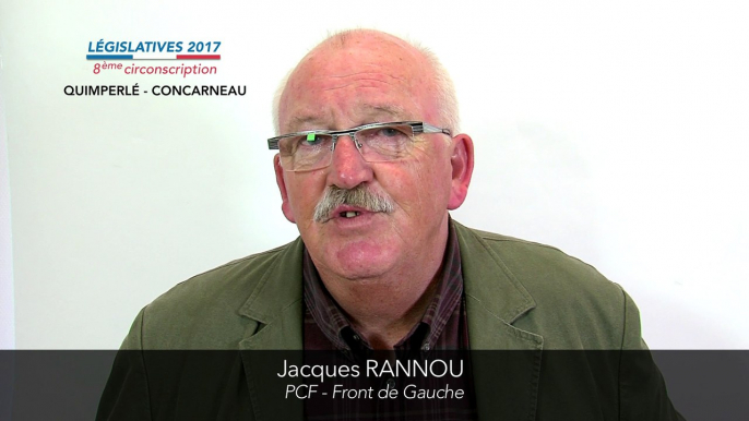 Législatives 2017. Jacques Rannou : 8e circonscription du Finistère (Quimperlé-Concarneau)