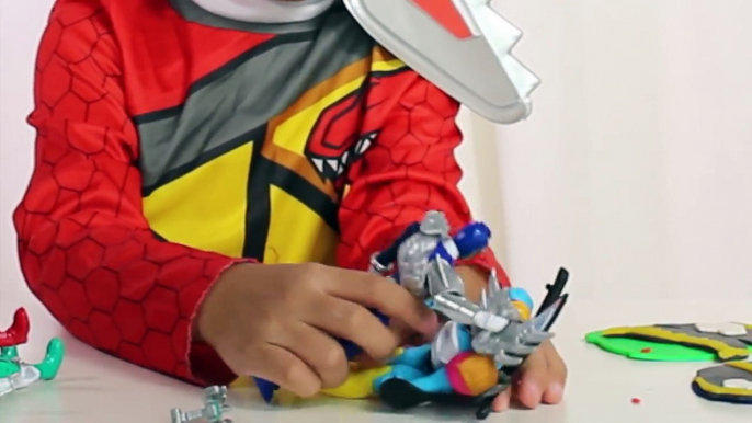 ♫Power Rangers Dino Charge Super Giant Toys Surprise Egg Opening Ckn Toys