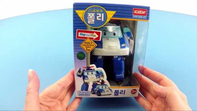 TOY UNBOXING - Robocar Poli Toy _ Deluxe Transformádưer Blue Robot