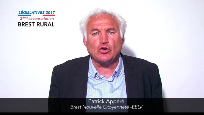 Législatives 2017. Patrick Appéré : 3e circonscription du Finistère (Brest rural)