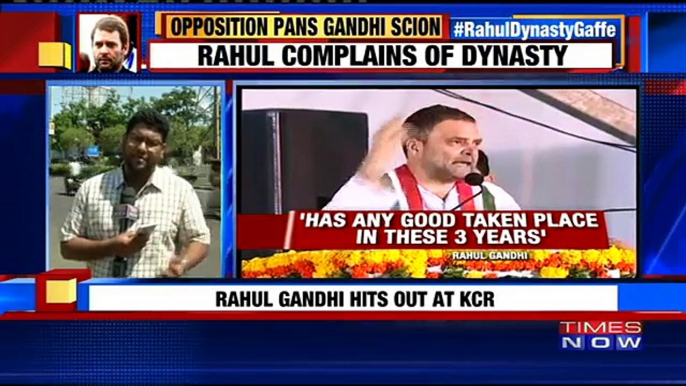 Rahul Gandhi Forgets Gandhi Dynasty, Hits Out At KCR