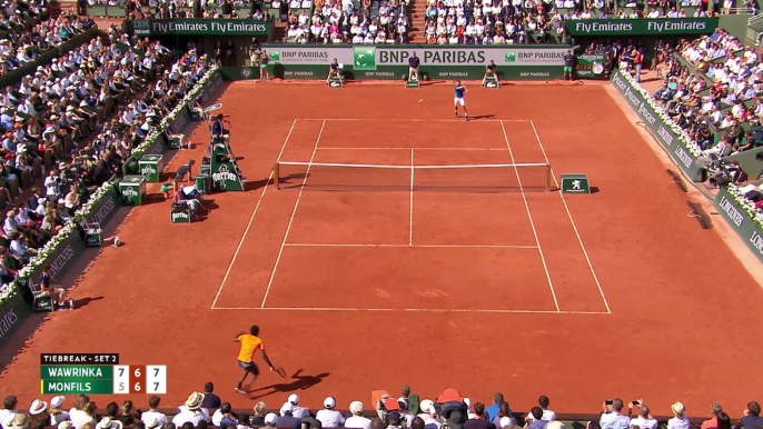 #RG17 le résumé de Monfils-Wawrinka (1/8 de finale)