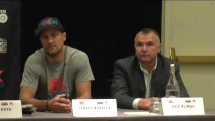 boxing champ sergey kovalev answers media questions  - EsNews boxing