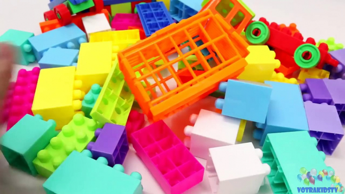 Bâtiment blocs jouets pour enfants apprentissage animaux éducatif vidéo pour enfants les tout-petits