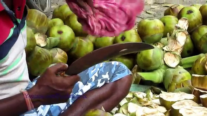 Indian Street Food Kolkata - TAAL SAAS ( Palmyra Fruit ) Bengali Street Food India