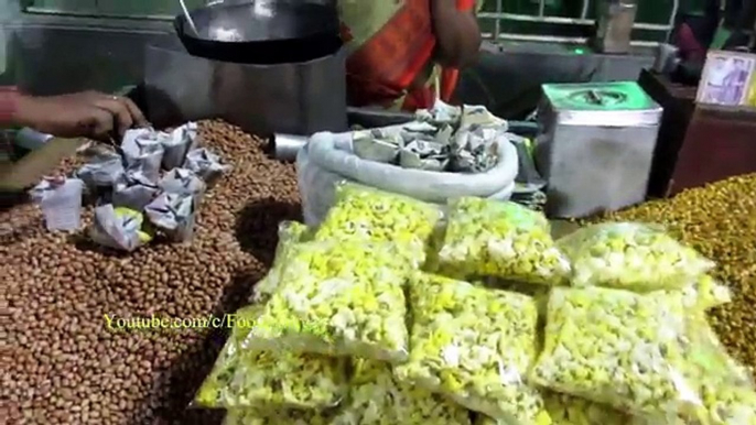 Indian Street Food Chennai - Street Food India - Sand Roasted Peanuts -- Food at Street