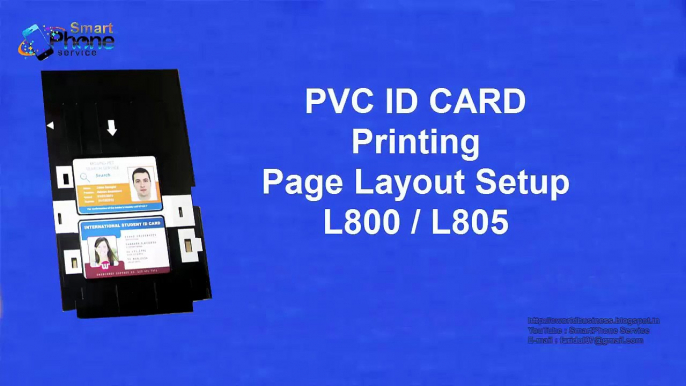 PVC Id Card Printing Page Layout (Temdsaplate)   for Epson L80