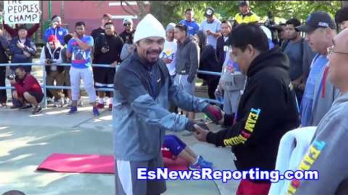 manny pacquiao floyd mayweather would pay 50k for my mouthpiece  - esnews boxing