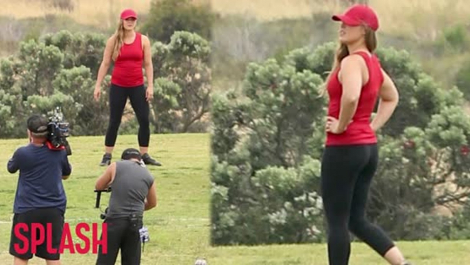 Ronda Rousey Tapes 'Battle of the Network Stars' in Malibu