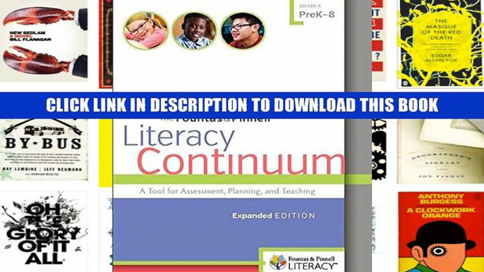 [Epub] Full Download The Fountas   Pinnell Literacy Continuum, Expanded Edition: A Tool for