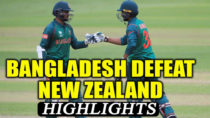 ICC Champions trophy : Bangladesh defeat New Zealand by 5 wickets | Oneindia News