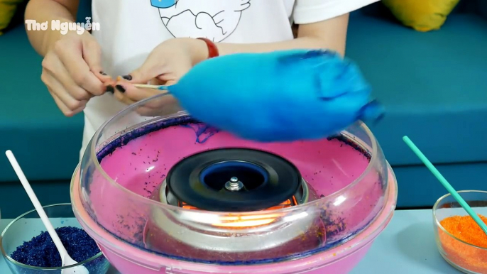 ĐỒ CHƠI MÁY LÀM KẸO BÔNG GÒN NHIỀU MÀU SẮC - CANDY FLOSS MAKER - THƠ NGUYỄN - THO NGUYEN