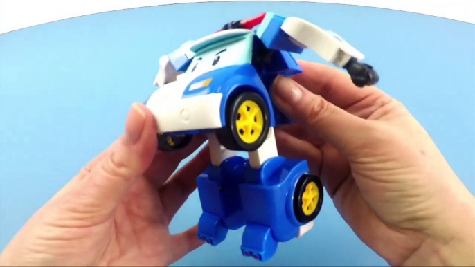 TOY UNBOXING - Robocar Poli Toy _ Deluxeasd Transformer Blue Robot Police Car _ Toyshop - Toy