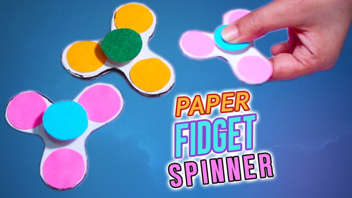 DIY Paper fidget spinner for kids / Diy fidget spinner with EASY METHOD / no TEMPLATE required