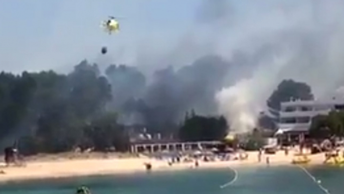 Brush Fire Sparks Evacuations at Ibiza Resort