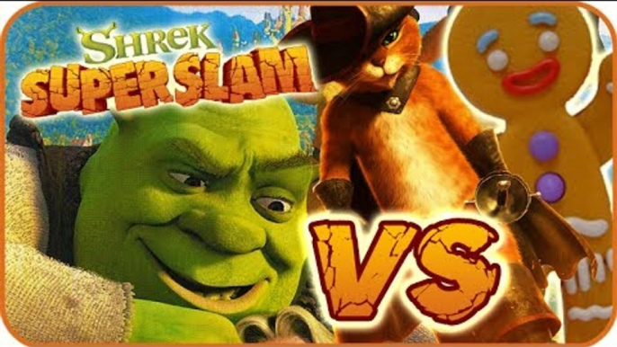 Shrek Super Slam Game Part 1 (Gamecube, PC, PS2, XBOX) Gingerbread Man VS Puss in Boots