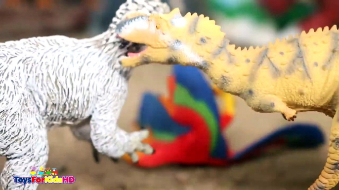 Videos de Dinosaurios para niños Yutyrannus vdsa_s Rajasaurus  Schleich Dinosaurio