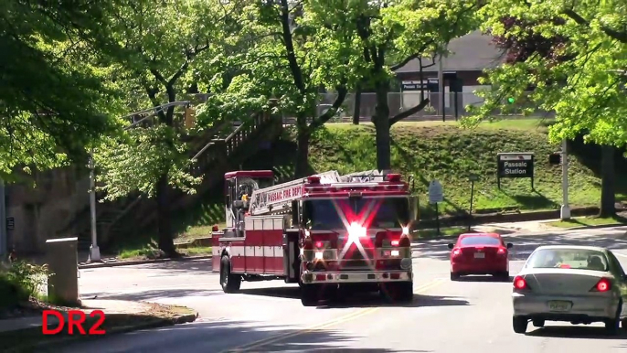 Passaic Fire Department  New  Ladder 1 Responding