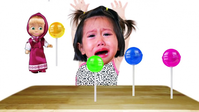 Bad Baby with Tantrum and Crying for Lollipops Little Babies Learn Colors with Finger Family Song