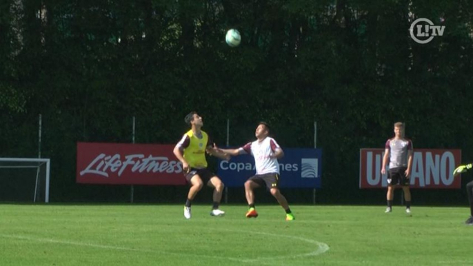 Cueva se reapresenta e aplica belo chapéu em treino do São Paulo. Veja!