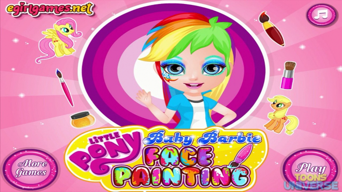 Et bébé visage flutter pour Jeu filles petit mon peinture partie tarte poney menton pinki