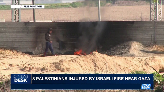 i24NEWS DESK | 8 Palestinians injured by Israeli fire near Gaza | Saturday, June 17th 2017