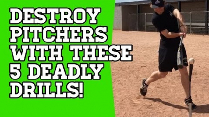 How To: 5 DEADLY Baseball Hitting Drills To CRUSH Pitchers!