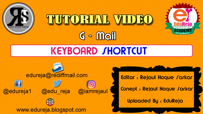 Keyboard Shortcuts - 7 - Gmail (edureja.blogspot.com) - Rejaul Hoque Sarkar