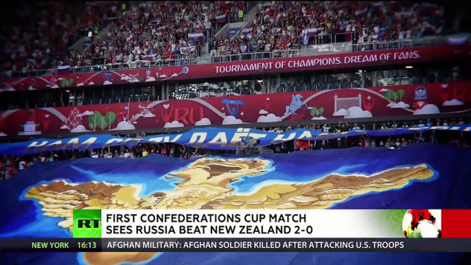 Confed Cup opener sees Russia beat New Zealand amid friendly atmosphere among fans