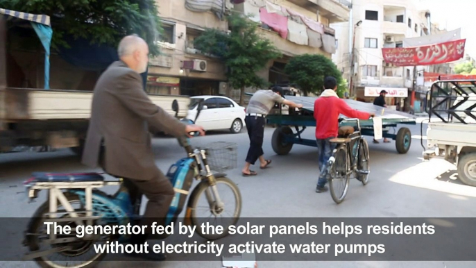 Solar solution brings water to besieged Syrian town