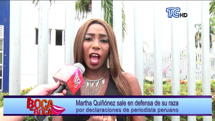 Martha Quiñónez sale en defensa de su raza por declaraciones de periodista peruano