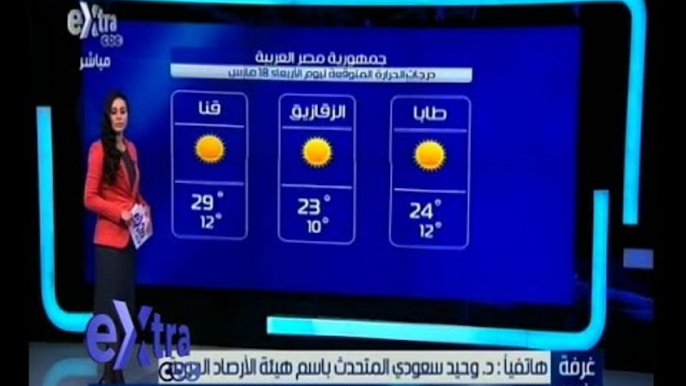 #غرفة_الأخبار | حالة الجو " مائل للبرودة على السواحل الشمالية ولطيف على الوجه البحري والقاهرة "