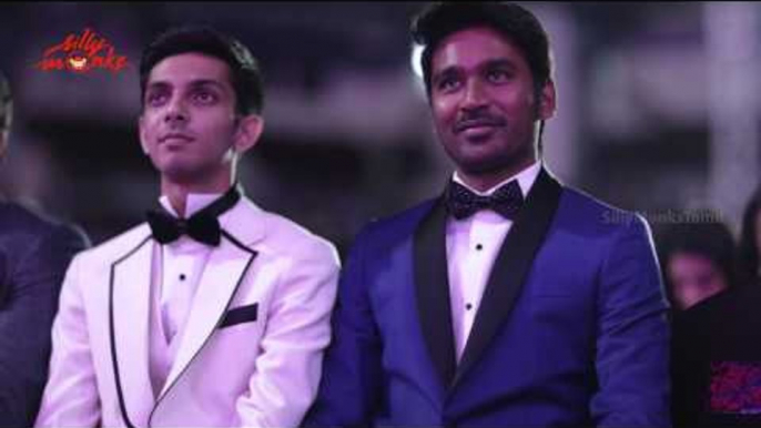 Dhanush , Anirudh Ravichander , Bobby Simha, Catherine Tresa @ 62nd Filmfare Award Night