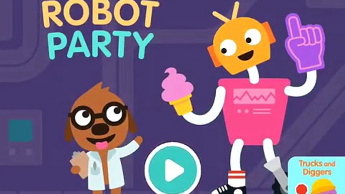 Sago Mini Robot Party & Sago Mini Friends - Road Trip Kids Games Educational Video Childre