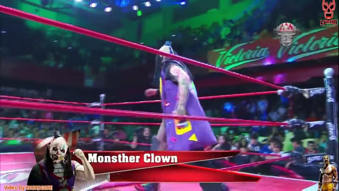 DR WAGNER JR DEJA SIN MÁSCARA A PSYCHO CLOWN AAA EN PACHUCA LUCHA COMPLETA 2017