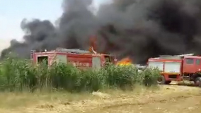 Fire Destroys Tents in Syrian Refugees Camp in Lebanon