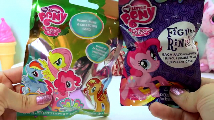 Des sacs balle aveugle cuire petit mon mystère ouverture poney anneaux spongieux Mlp pops surprise figure