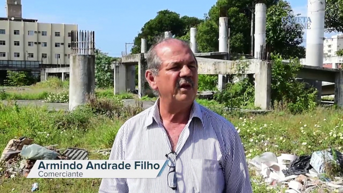 Obras inacabadas da Grande Vitória - Terreno desapropriado e abandonado em Jacaraípe