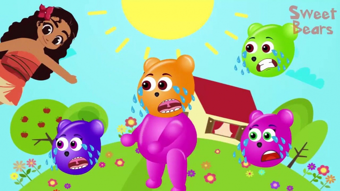 Wrong Heads, Mega Gummy Bear crying, Finger family song Nursery Rhymes, Learn Colors For K