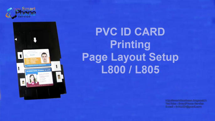 PVC Id Card Printing Page Layout (Templatedfgr)   for Epson L800, L805, L810 &