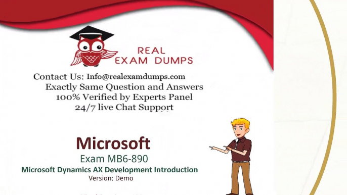 Pass Latest Microsoft MB6-890 Exam With Braindumps - Realexamdumps