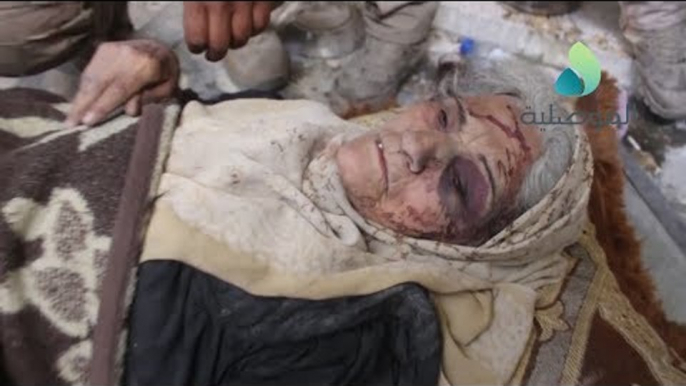 Injured Elderly Woman Rescued From Old Mosul