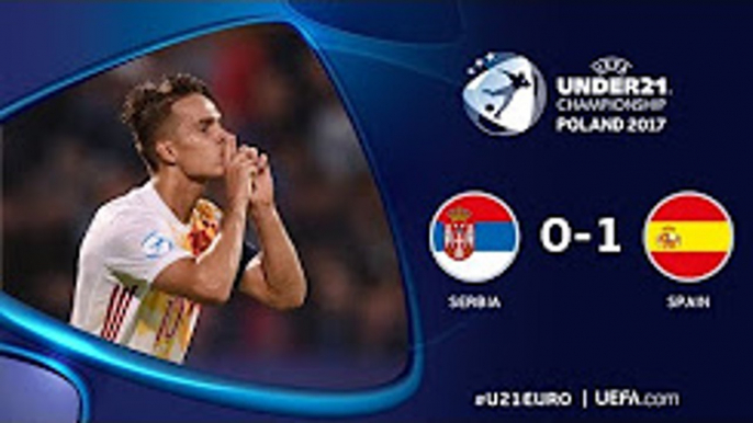 Serbia U21 vs Spain U21 0-1 Goals & Highlights 23/06/2017 EUROPE: Euro U21