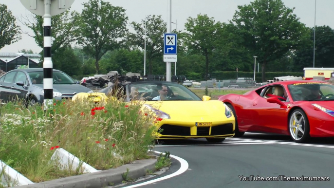 Ferrari 488 GTB Spider - Accelerations & V8 Twin Turbo SOUNDS!