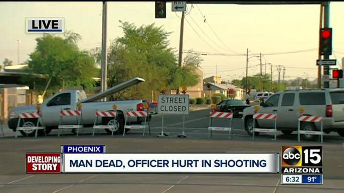 Police investigating after officer shoots and kills man in downtown Phoenix