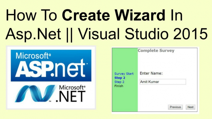 how to create wizard in asp.net || visual studio 2015